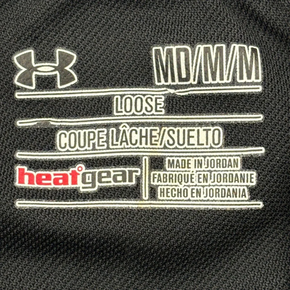 Under Armour Shorts Womens Medium Black Play Up HeatGear Running Athletic M
